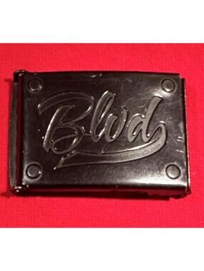 Vintage BLVD Black Metal Belt Buckle Streetwear Style